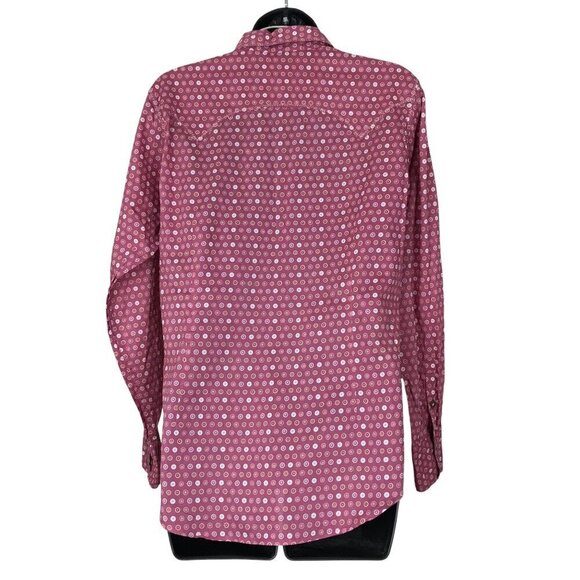 Ariat Western Inspired Pink Button Down Shirt With Snaps Size M - Picture 6 of 9